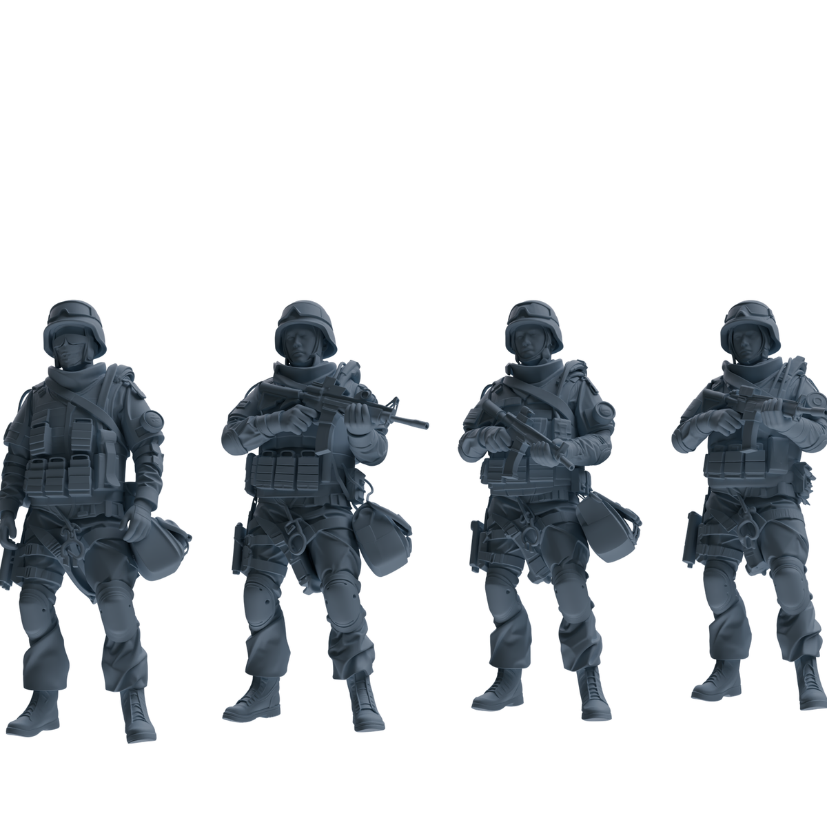 MRY-SFW SSTR334 Modern Counter-Terrorism SWAT Fire Support Operator Garrison Four-Person Group