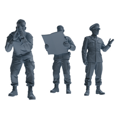 MRY-SFW SSTR184 Miniatures Soldier Model Kit Command Soldier Pose Modern Model 3 pcs