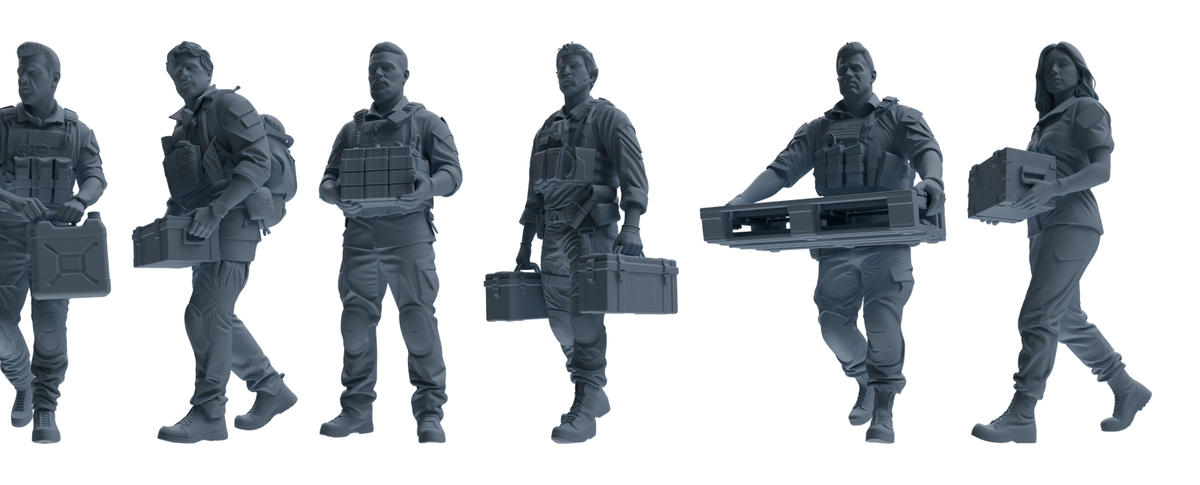 MRY-SFW SSTR009  Modern Navy SEAL Six-Person Logistics Group