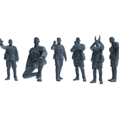 MRY-SFW LYGR610 Historical People's Liberation Army Six-Person Command Group 3D Printed Resin Model Kit by SSMODEL