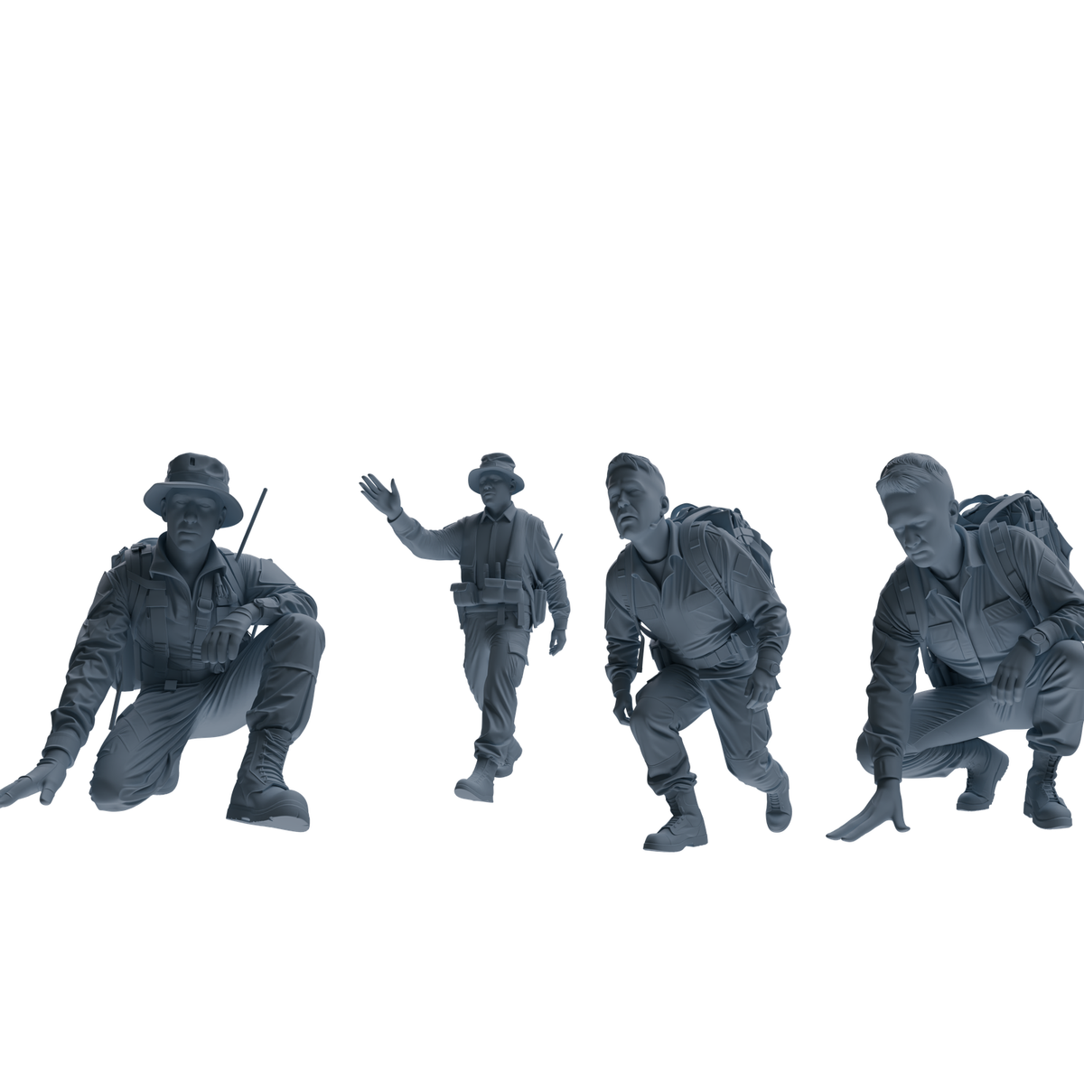 MRY-SFW SSTR146 Miniatures Soldier Model Kit War of Hyenas Modern Canadian Army Four-Person Tactics Group