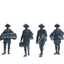 MRY-SFW SSTR264 WWI U.S. Army Logistics Soldier Logistics Four-Person Group