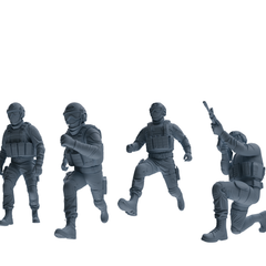 MRY-SFW SSTR360 Modern American Mercenary Combat Four-Person Group