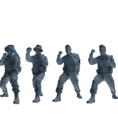 MRY-SFW SSTR131 Miniatures Soldier Model Kit War of Hyenas Modern Canadian Army Four-Person Combat Group