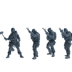 MRY-SFW SSTR341 Modern Counter-Terrorism SWAT Breacher Combat 2 Four-Person Group