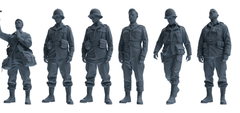 MRY-SFW SSTR058 Miniatures Soldier Model Kit Hacksaw Ridge Rescue Story WWII U.S. Army Six-Person Praying Group