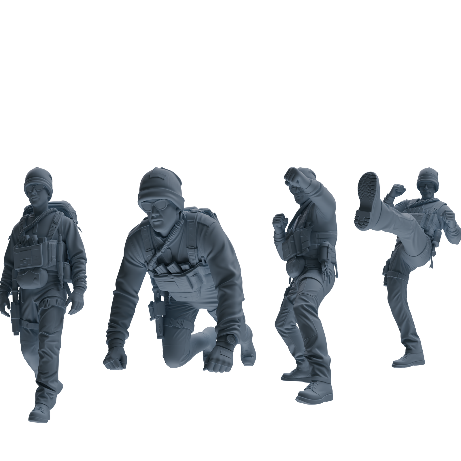 MRY-SFW SSTR378 Modern U.S. Special Forces Combat Four-Person Group