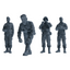 MRY-SFW SSTR210 Miniatures Soldier Model Kit WWII Soldier Organizing Gear Pose Modern Model 4 pcs