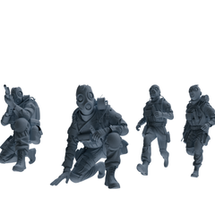 MRY-SFW SSTR343 Modern Counter-Terrorism SWAT Breacher Combat 4 Four-Person Group