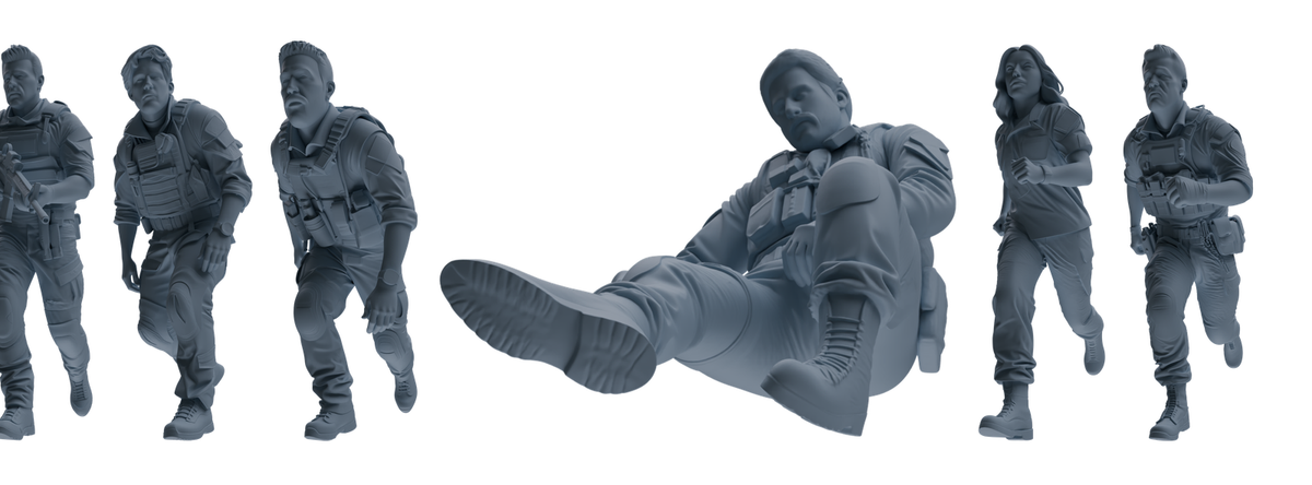 MRY-SFW SSTR011  Miniatures Soldier Model Kit Modern Navy SEAL Six-Person Assault Group