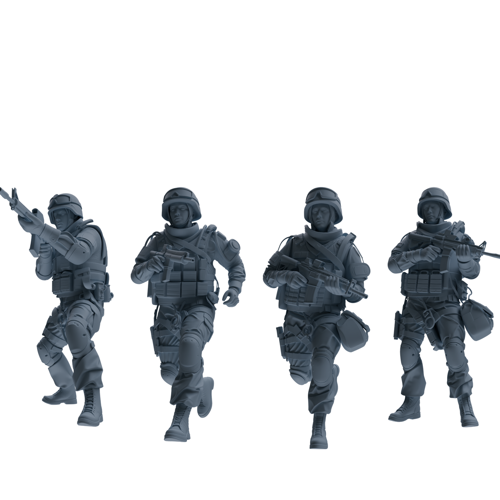 MRY-SFW SSTR335 Modern Counter-Terrorism SWAT Fire Support Operator Combat Four-Person Group