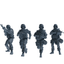 MRY-SFW SSTR335 Modern Counter-Terrorism SWAT Fire Support Operator Combat Four-Person Group
