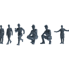 MRY-SFW LYGR637 WWII Japanese Army Six-Person Daily Routine 3D Printed Resin Model Kit by SSMODEL