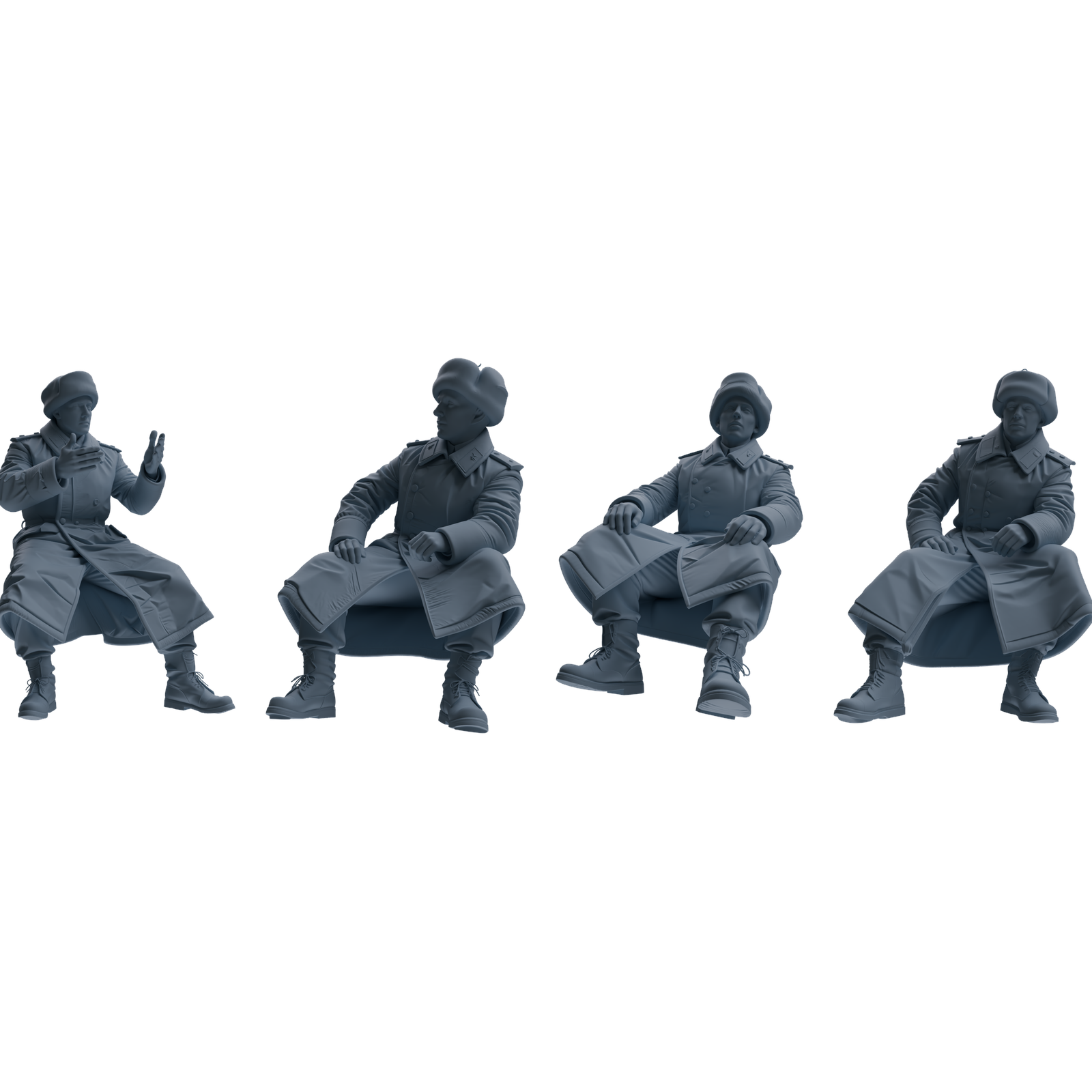 MRY-SFW LYGR642 WWII Soviet Four-Person Leisure 3D Printed Resin Model Kit by SSMODEL