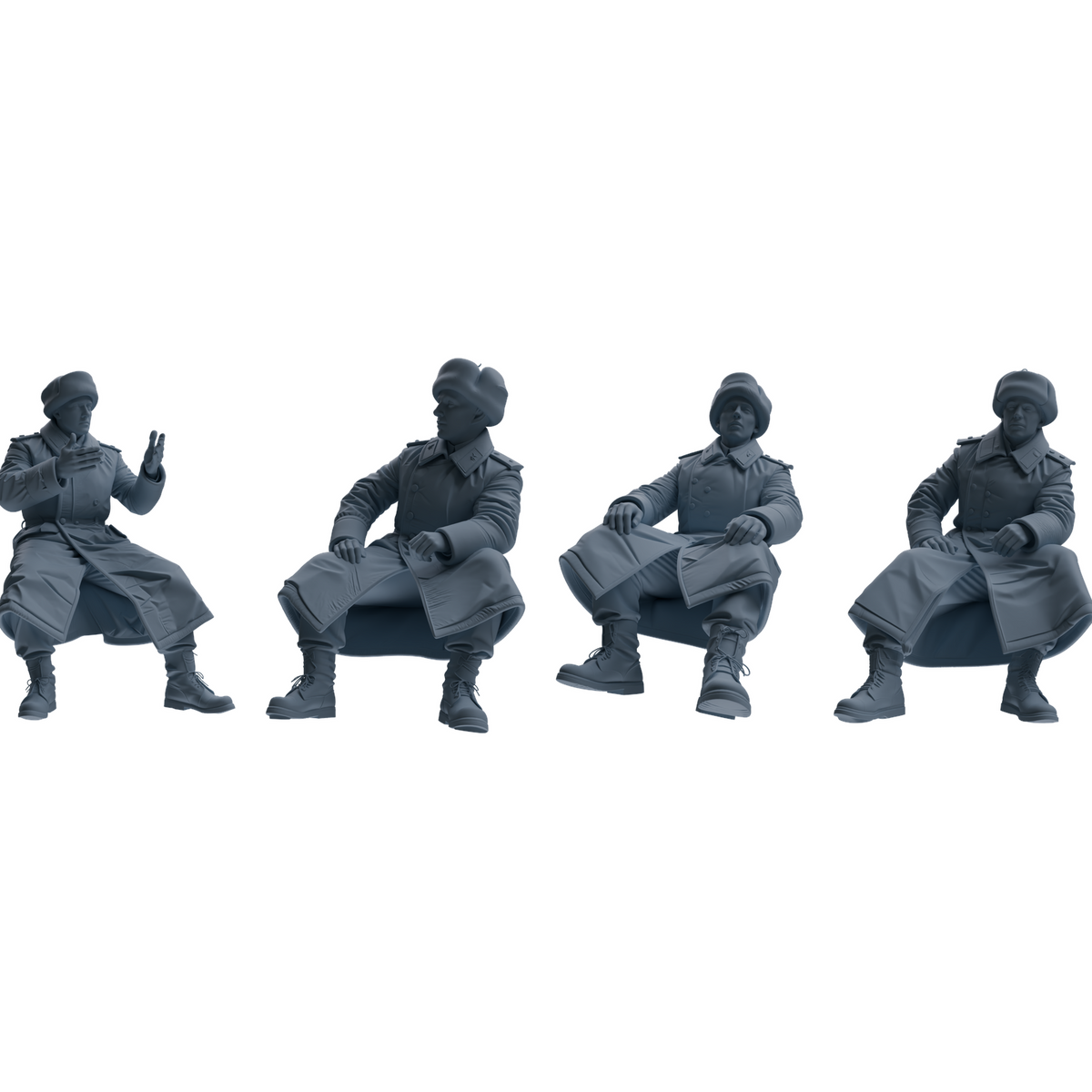 MRY-SFW LYGR642 WWII Soviet Four-Person Leisure 3D Printed Resin Model Kit by SSMODEL