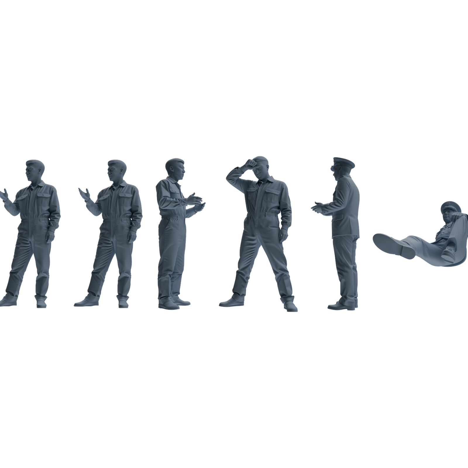MRY-SFW LYGR657 China 1983 Strike Hard Campaign Six-Person Daily Routine 2 3D Printed Resin Model Kit by SSMODEL