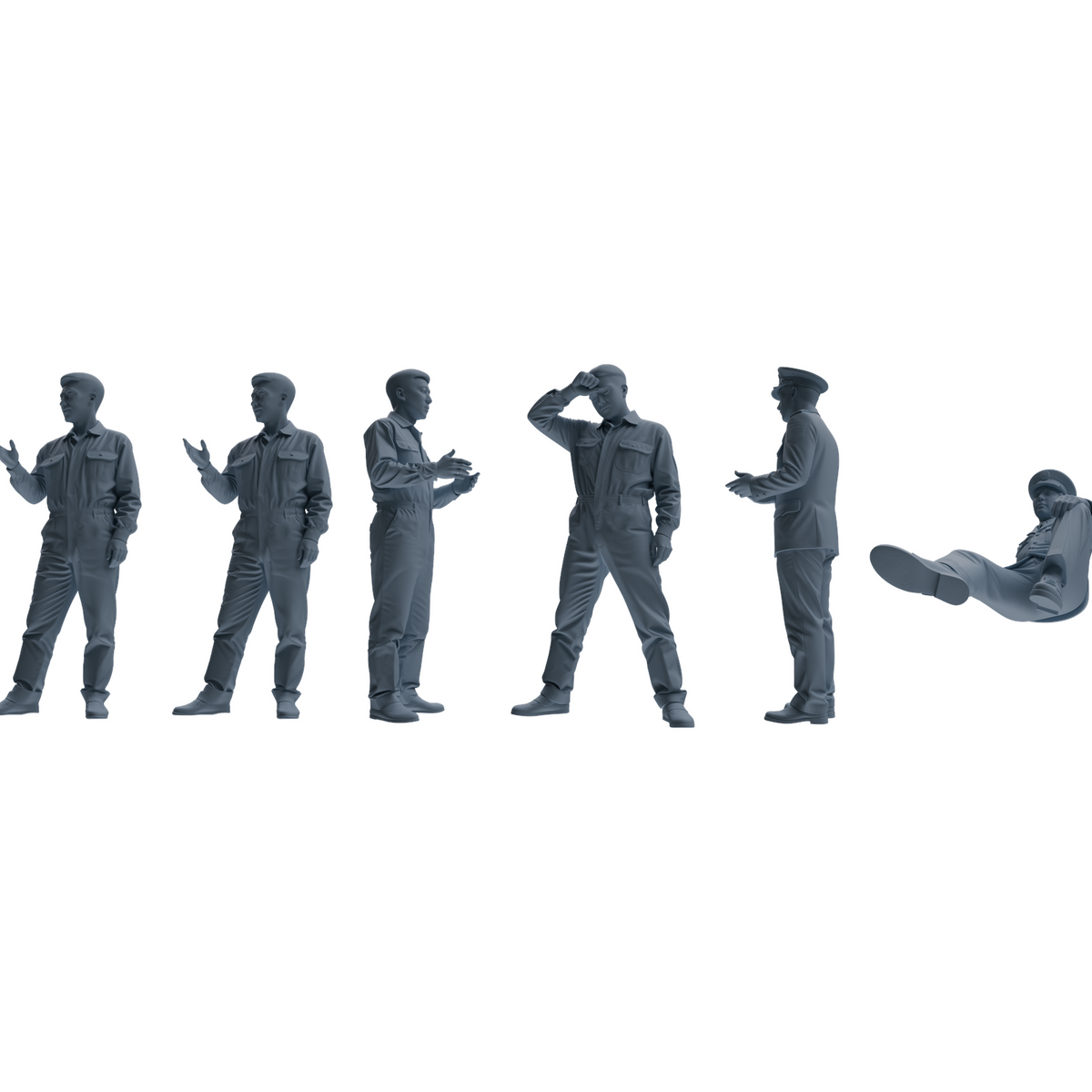 MRY-SFW LYGR657 China 1983 Strike Hard Campaign Six-Person Daily Routine 2 3D Printed Resin Model Kit by SSMODEL