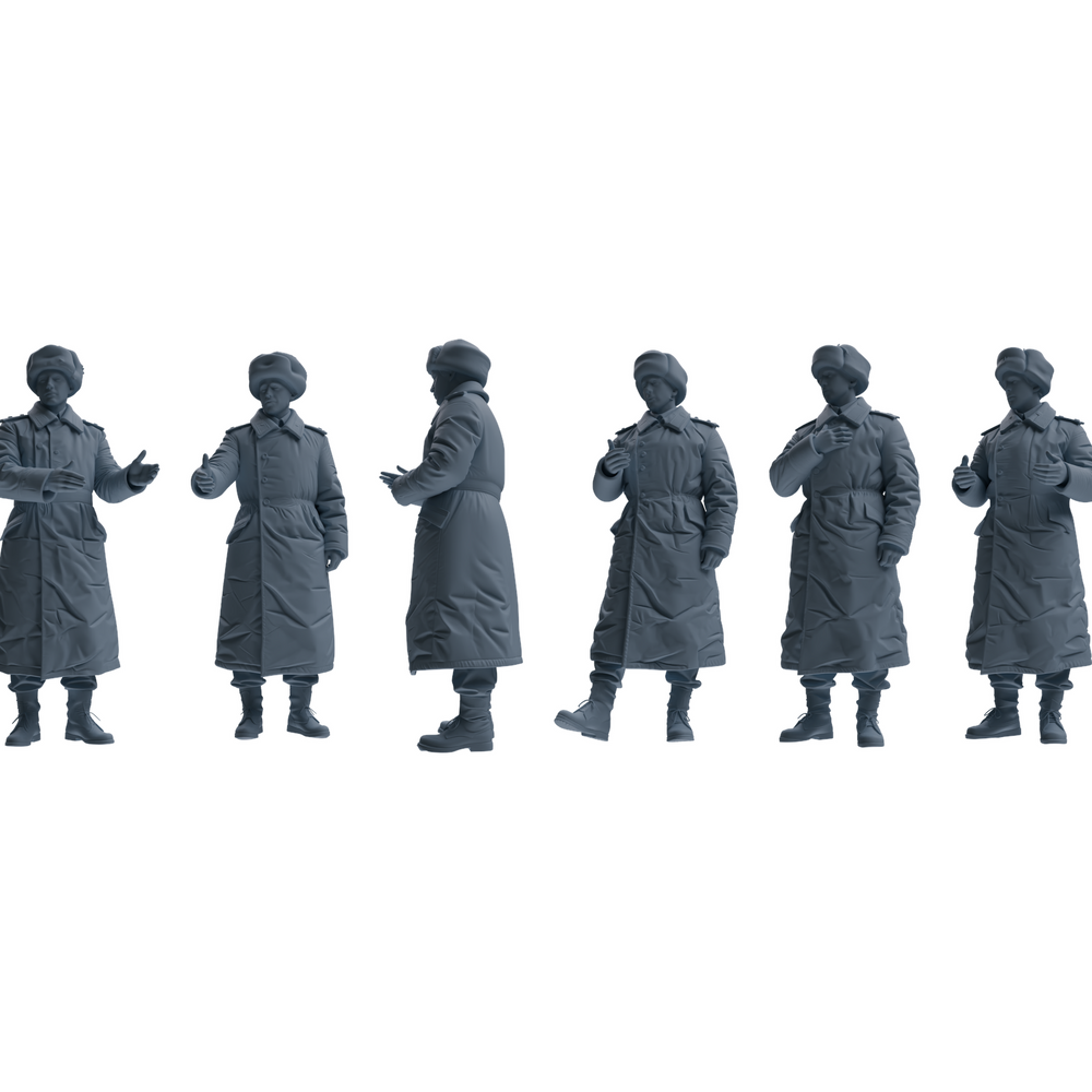 MRY-SFW LYGR643 WWII Soviet Union Six-Person Daily Routine 2 3D Printed Resin Model Kit by SSMODEL