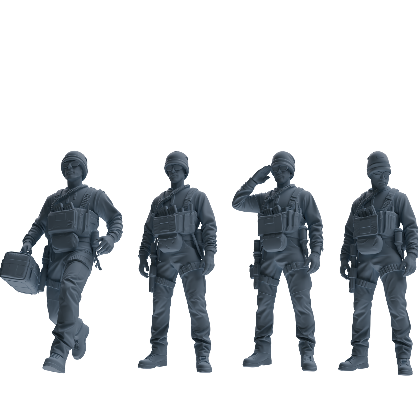 MRY-SFW SSTR389 Modern U.S. Special Forces Garrison Four-Person Group