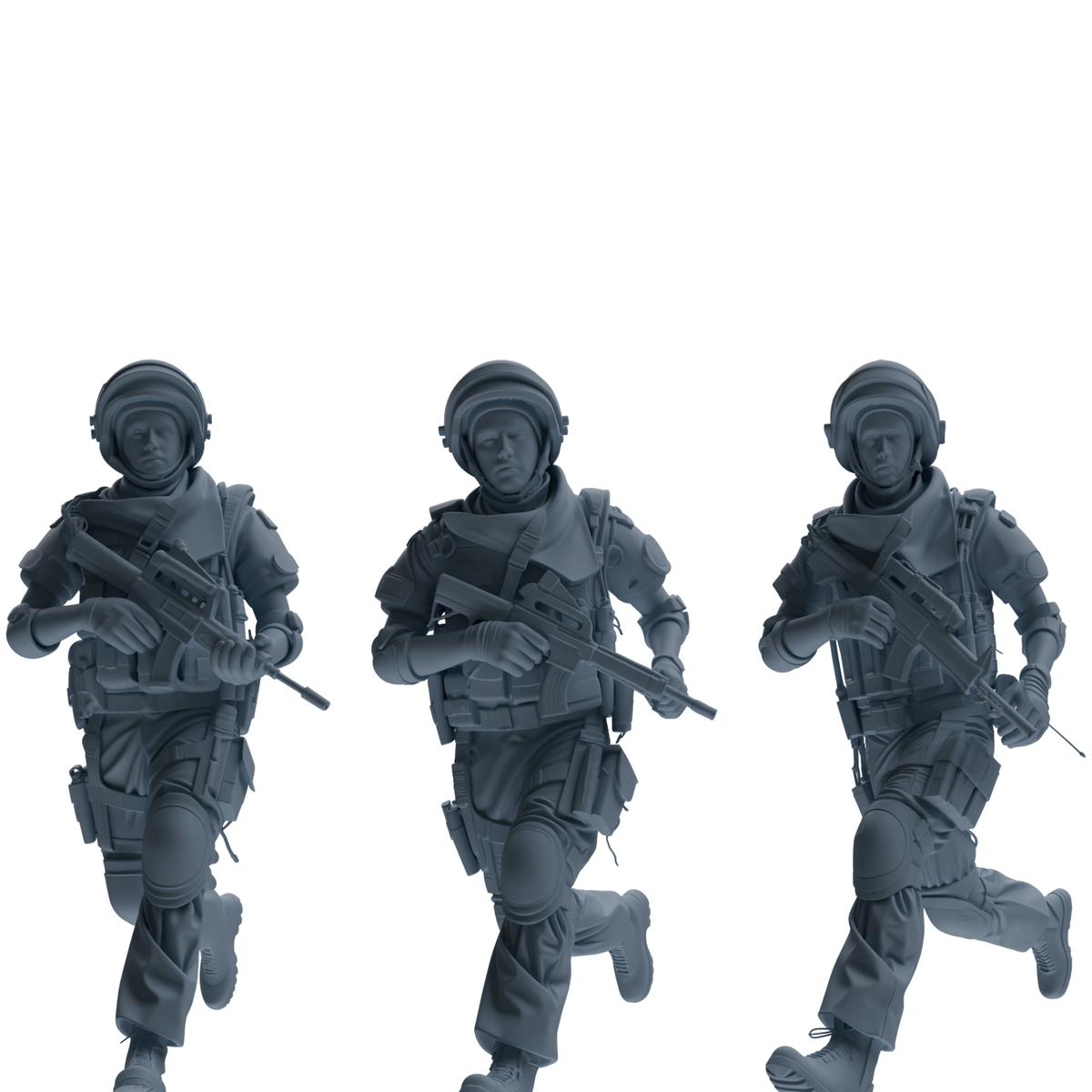 MRY-SFW SSTR325 Modern Counter-Terrorism SWAT Shield Bearer Combat 4 Three-Person Group