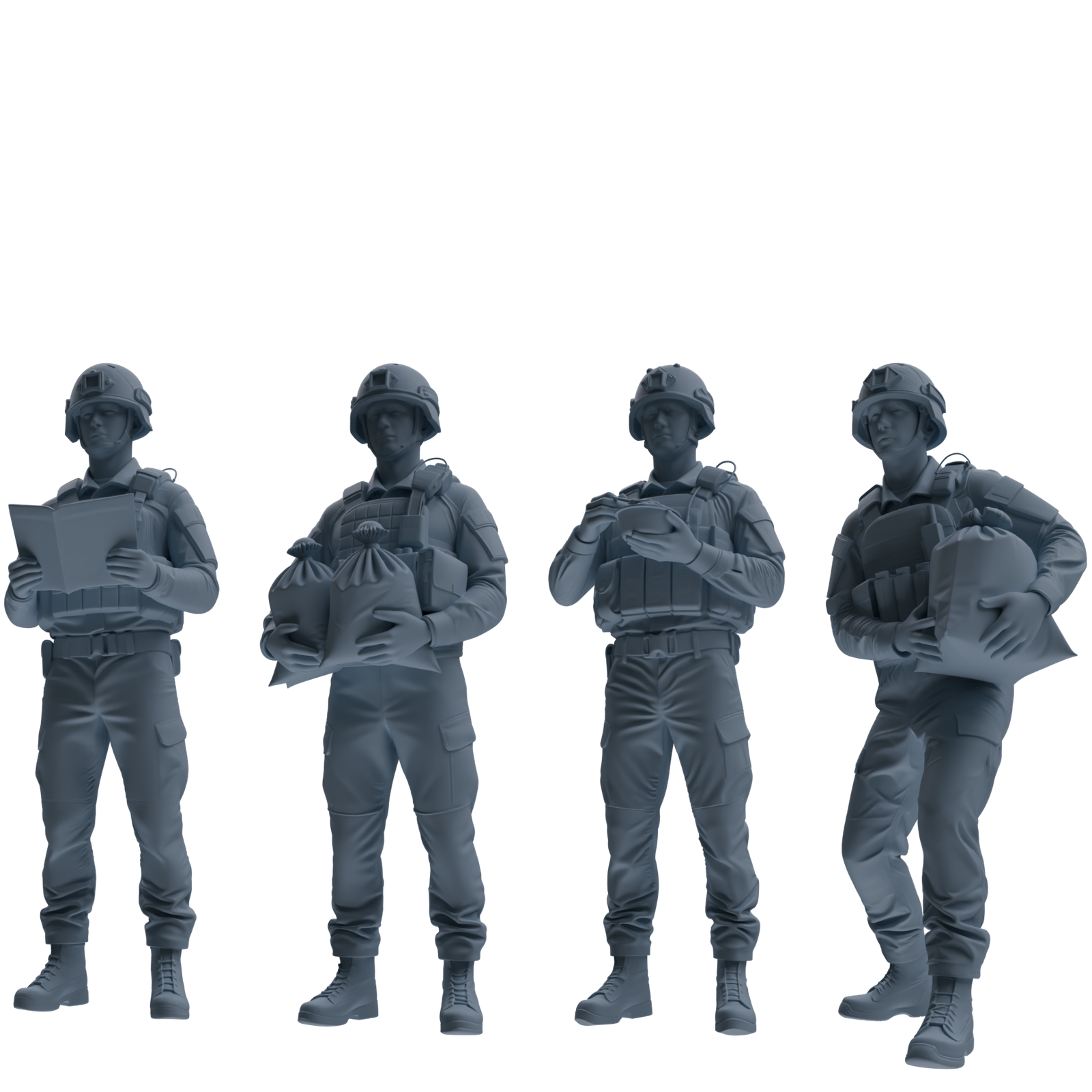 MRY-SFW SSTR251 Modern British Army Logistics Soldier Picnic Four-Person Group