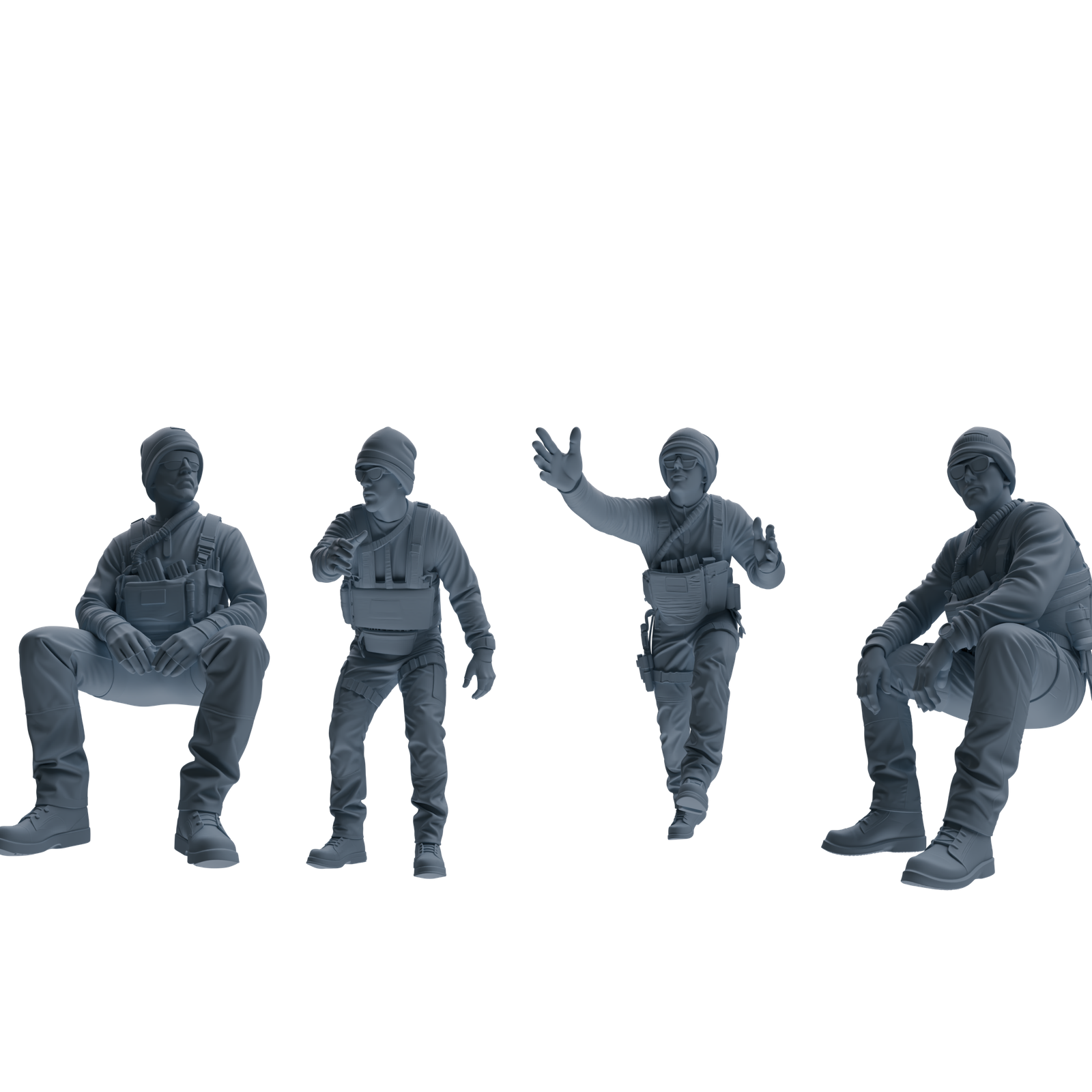 MRY-SFW SSTR384 Modern U.S. Special Forces Rest Four-Person Group