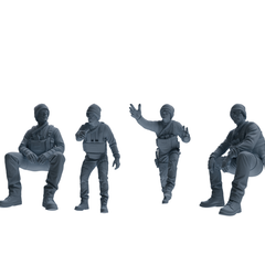 MRY-SFW SSTR384 Modern U.S. Special Forces Rest Four-Person Group