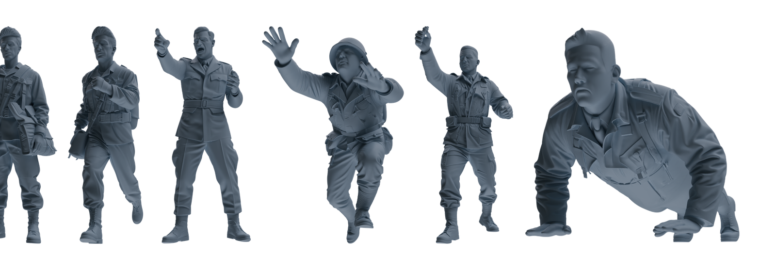 MRY-SFW SSTR062  Miniatures Soldier Model Kit Hacksaw Ridge Rescue Story WWII U.S. Army Six-Person Training Group