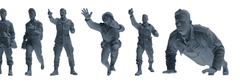 MRY-SFW SSTR062  Miniatures Soldier Model Kit Hacksaw Ridge Rescue Story WWII U.S. Army Six-Person Training Group