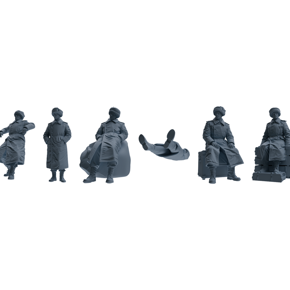 MRY-SFW LYGR646 WWII Soviet Union Six-Person Rest Group 3D Printed Resin Model Kit by SSMODEL