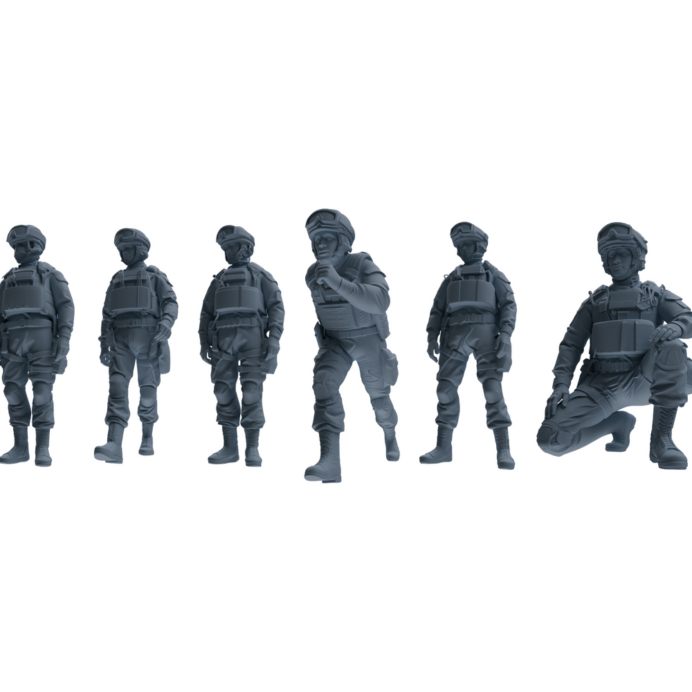 MRY-SFW LYGR631 Modern Airborne Division Six-Person Daily 3D Printed Resin Model Kit by SSMODEL