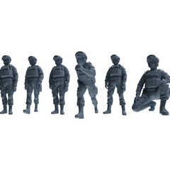 MRY-SFW LYGR631 Modern Airborne Division Six-Person Daily 3D Printed Resin Model Kit by SSMODEL