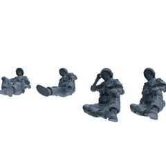 MRY-SFW SSTR318 Modern Counter-Terrorism SWAT Shield Bearer Rest Four-Person Group
