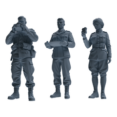 MRY-SFW SSTR200 Miniatures Soldier Model Kit Meal Time Soldier Pose Modern Model 3 pcs