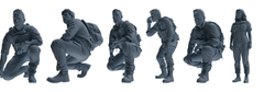 MRY-SFW SSTR019 Miniatures Soldier Model Kit Modern Navy SEAL Six-Person Reconnaissance Group