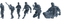 MRY-SFW SSTR016 Miniatures Soldier Model Kit Modern Navy SEAL Six-Person Frontline Group