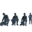 MRY-SFW SSTR221 WWII French Army Logistics Soldier Maintenance Four-Person Group