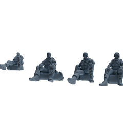 MRY-SFW SSTR333 Modern Counter-Terrorism SWAT Fire Support Operator Rest 3 Four-Person Group