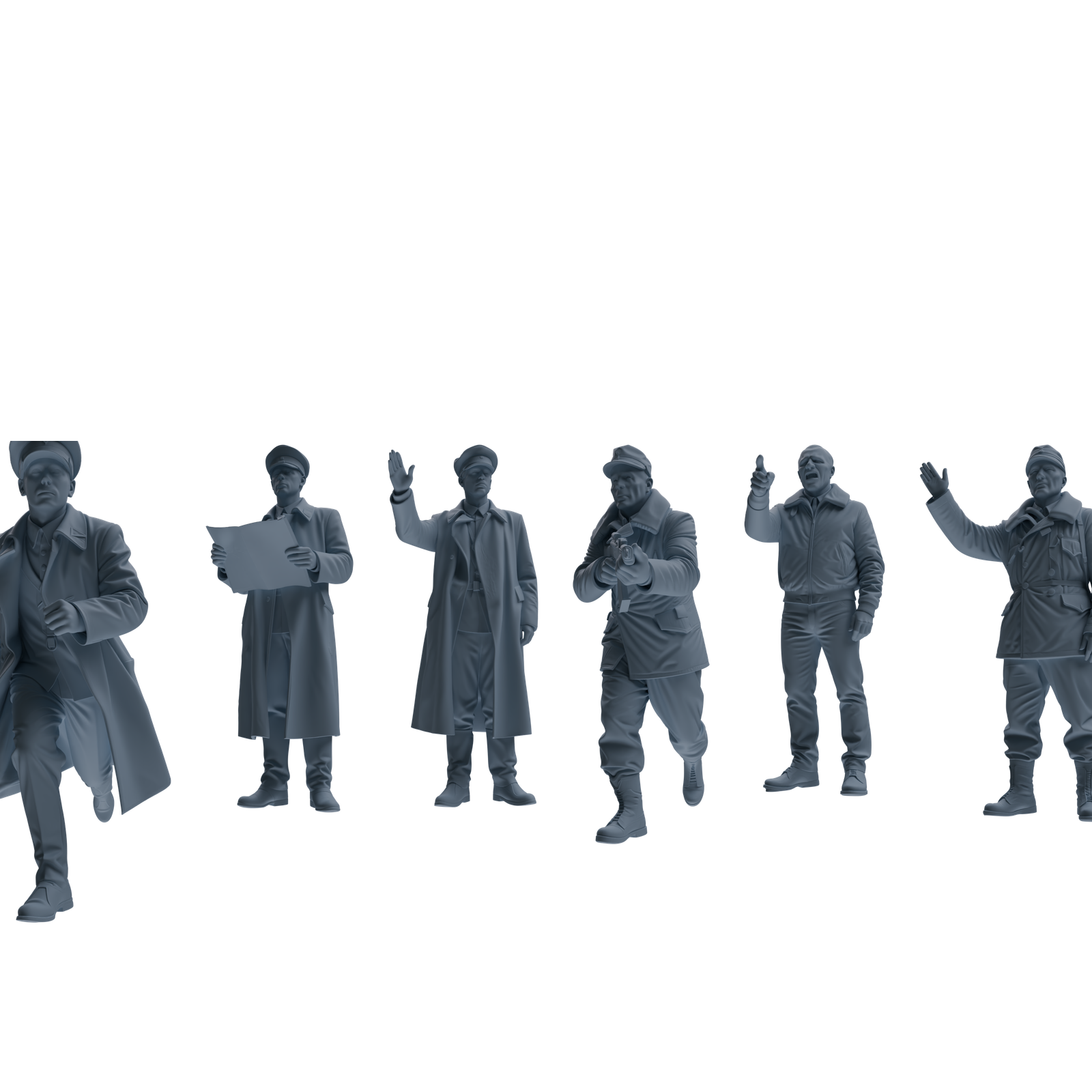 MRY-SFW SSTR109 Miniatures Soldier Model Kit Enemy at Stalingrad WWII Soviet Soldiers Training Five-Person Group