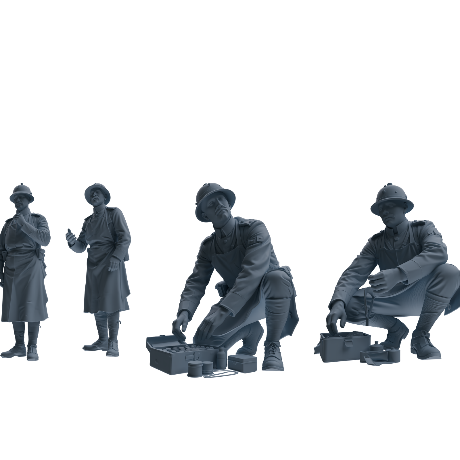 MRY-SFW SSTR263 WWI French Medic Four-Person Group