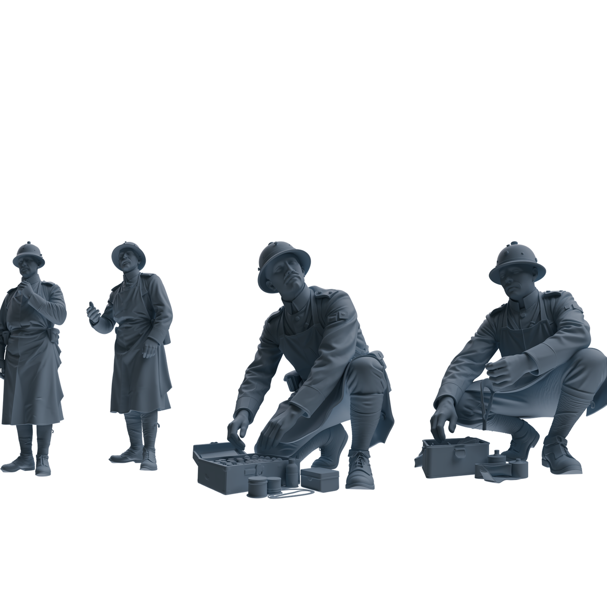 MRY-SFW SSTR263 WWI French Medic Four-Person Group