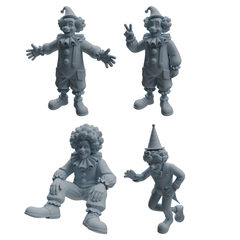 MRY-SFW LYTR1054 Clown Character Modern Model 4 pcs 3D Printed Resin Model Kit by SSMODEL
