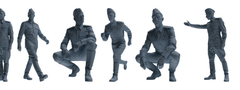 MRY-SFW LYGR731 WWII Soviet Army War Scene Six-Person Daily Routine Group 3D Printed Resin Model Kit by SSMODEL