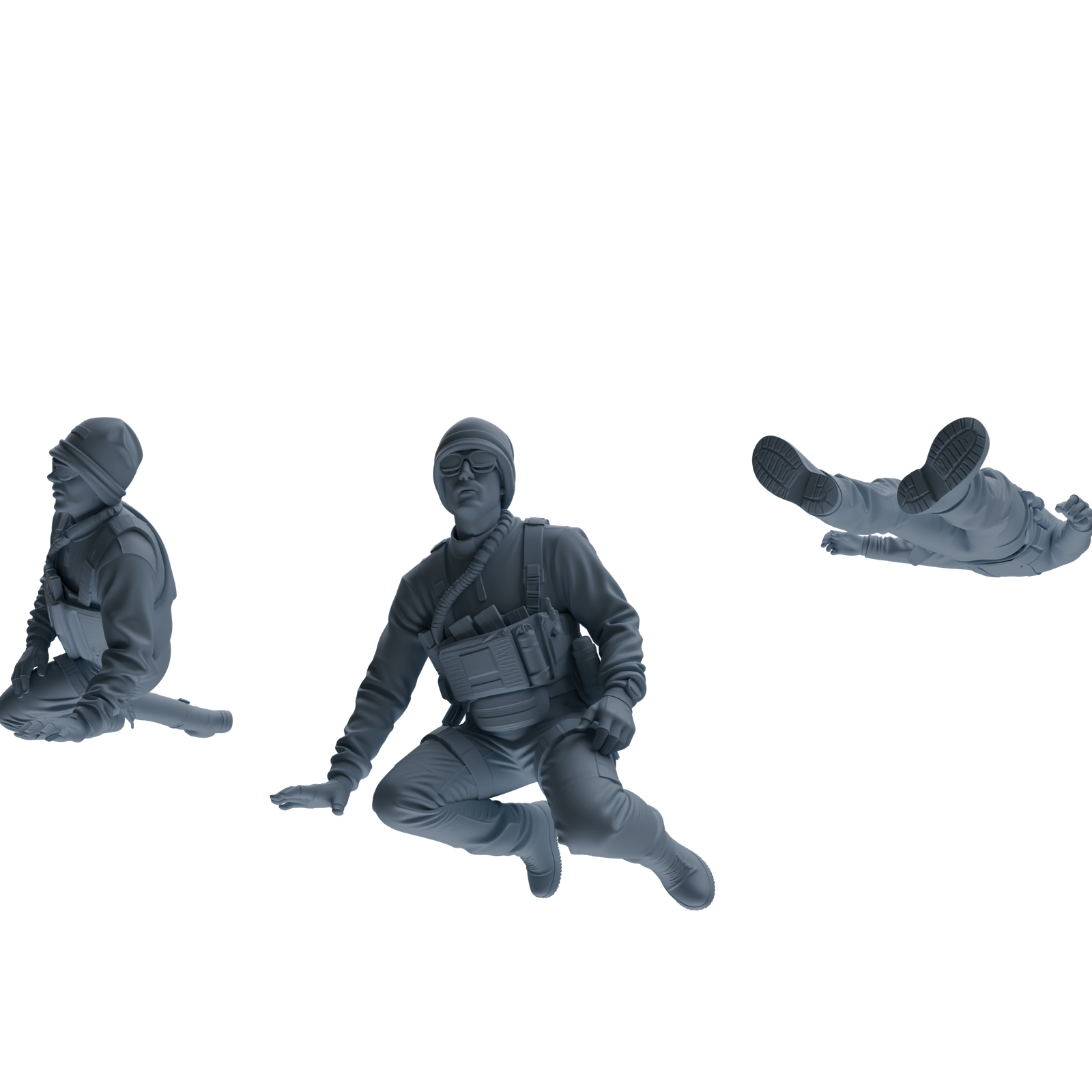 MRY-SFW SSTR383 Modern U.S. Special Forces Wounded Three-Person Group