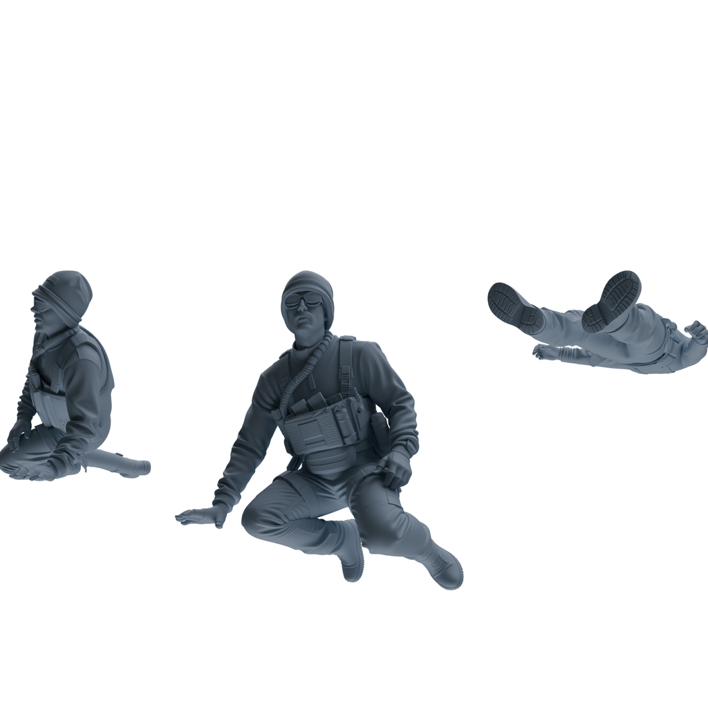 MRY-SFW SSTR383 Modern U.S. Special Forces Wounded Three-Person Group