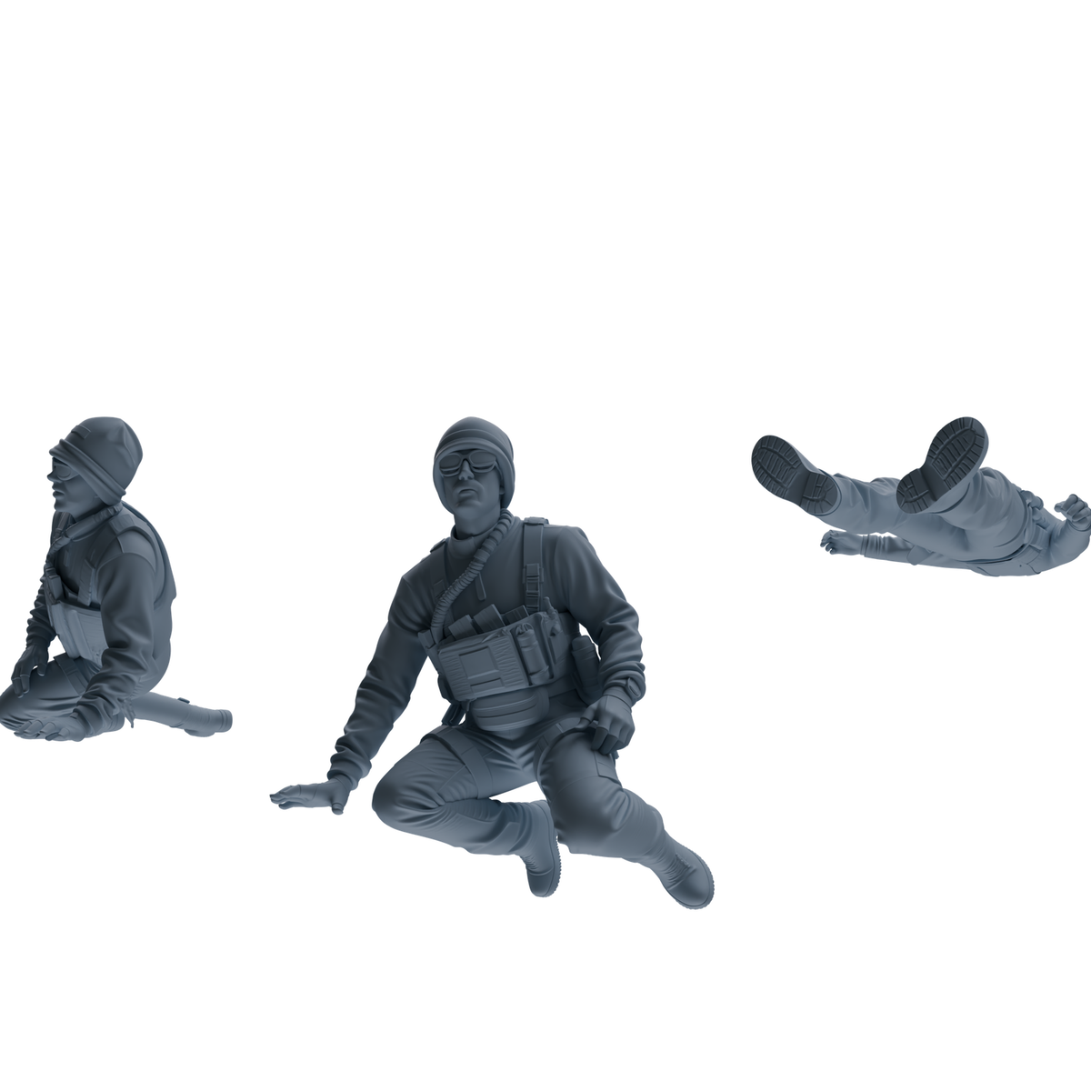 MRY-SFW SSTR383 Modern U.S. Special Forces Wounded Three-Person Group