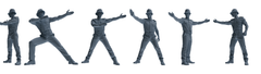 MRY-SFW LYGR803 Modern British Police Six-Person Interception Group 3D Printed Resin Model Kit by SSMODEL