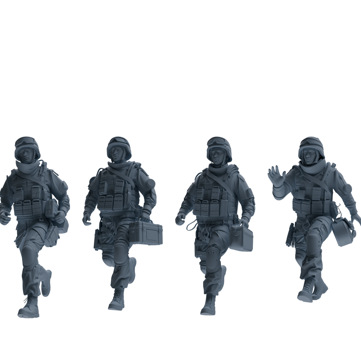MRY-SFW SSTR329 Modern Counter-Terrorism SWAT Fire Support Operator Rescue 2 Four-Person Group
