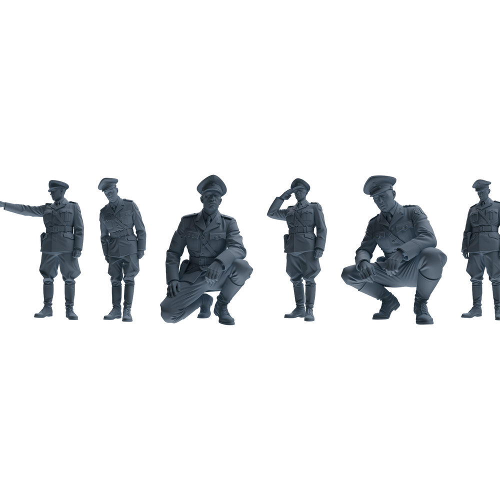 MRY-SFW LYGR579 WWII French Army Six-Person Punishment Group 3D Printed Resin Model Kit by SSMODEL