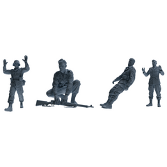 MRY-SFW SSTR198 Surrender Injured Soldier Pose Modern Model 4 pcs